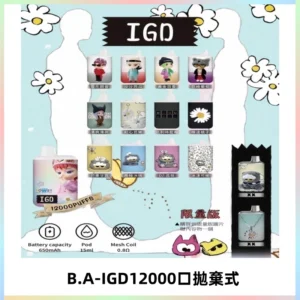 BAIGD12000口拋棄式一次性電子煙